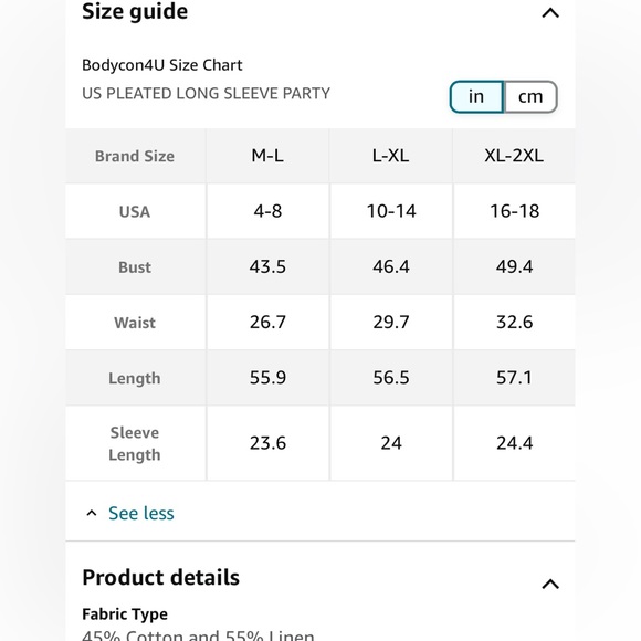 NWT Bodycon4U linen maxi dress - Picture 5 of 10